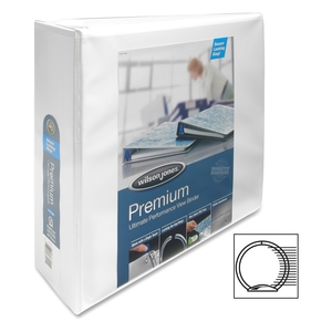 ACCO Brands Corporation 87911 Round Ring View Binder,3" Capacity,11"x8-1/2",White by Wilson Jones