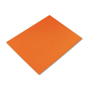 Colored Four-Ply Poster Board, 28 x 22, Orange, 25/Carton by PACON CORPORATION
