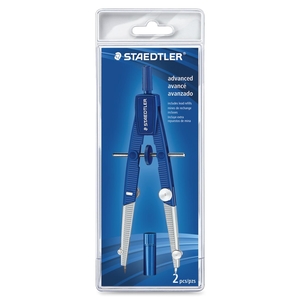 Student Compass, Hinged Legs, Blue/Silver by Staedtler