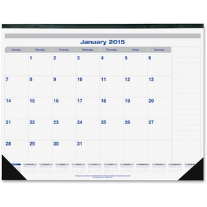 Dominion Blueline, Inc C177847 Carbon Desk Pad, 1Ppm, 12Mth Jan-Dec, White by Blueline