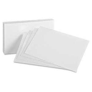 Tops Products 40 Index Card, Blank, 8 Point, 85 lb., 4"x6", 100/PK, White by Oxford