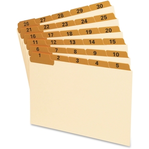 Tops Products 05832 Guide,Card 5X8 1-31,Or by Oxford