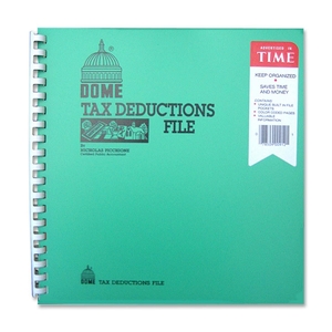 Dome Enterprises 912 Tax Deduction File, w/ Pockets, 11"x9-3/4" by Dome