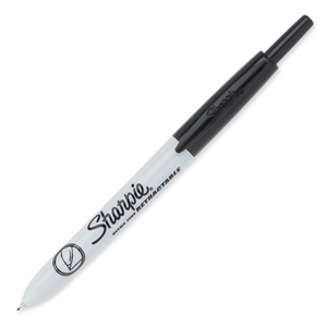 Sanford, L.P. 1735795 Marker, Permanent, Retractable, Ultra Fine, Black by Sharpie