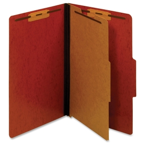 Tops Products PU44 RED Classification Folder, 1 Partition, Legal, Red by Globe-Weis