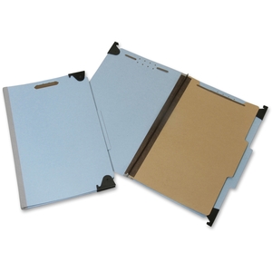 National Industries For the Blind 7530016216200 Hanging File Folder, 25 Pt, 1-Divider, 1" Cap, Lgl, Lt BE by SKILCRAFT