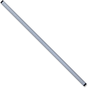 Redi-Tag Corporation 32118 Magnetic Strip w/Ruler, 36", Silver by Lorell