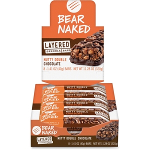 Bear Naked Nutty Dbl Choc Gran Bars, 8/Bx, Oe by Keebler