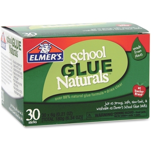 ELMER'S PRODUCTS, INC E5043 Natural Glue Sticks, .21oz., 30/CT, Natural by Elmer's