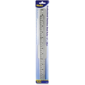Helix 13212 Professional Ruler 12", Stainless Steel by Helix