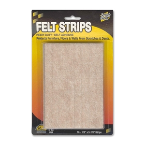 Master Manufacturing Company, Inc 88495 Felt Pads, 1/2"x5-7/8", 16/PK, Beige by Master