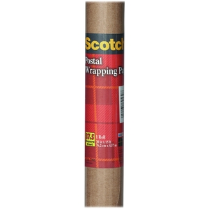 3M 7900 Postal Wrapping Paper, 60 lb., 30 in x 15 yards, Brown by Scotch