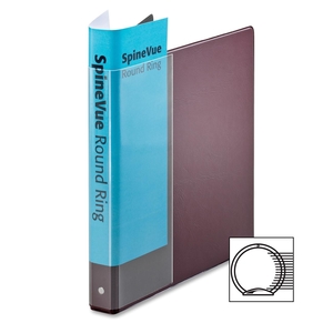 Tops Products 16358CB Vinyl SpineVue Ring Binder, 1" Capacity, 11"x8-1/2", Maroon by Cardinal