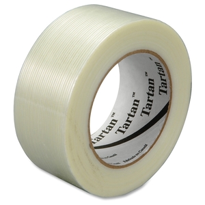 3M 893448X55 Filament Tape, 48mmx5m, 24RL/CT, Clear by 3M