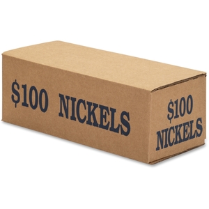 Coin-Tainer 11327 Nickels Coin Box, 50/Pk, Blue by Coin-Tainer