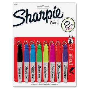 Sanford, L.P. 35109PP Sharpie Mini Markers, Fine Point, 8/ST, Assorted by Sharpie