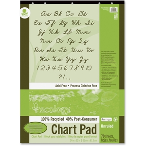 PACON CORPORATION 945510 S.A.V.E Recycled Chart Pads by Pacon