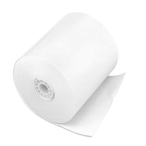 PM Company, LLC 7702 Single Ply Cash Register/POS Rolls, 3" x 150 ft., White, 50/Carton by PM COMPANY