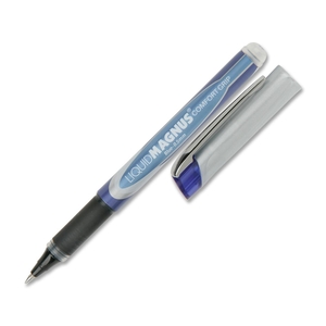 National Industries For the Blind 7520015877795 Roller Ball Pens, Comfort Grip, .5mm Micro Pt, Blue Ink by SKILCRAFT