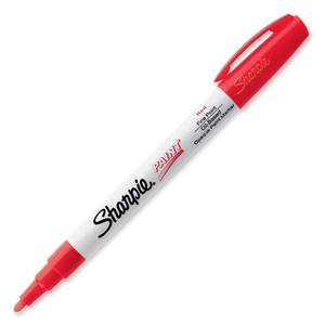 Sanford, L.P. 35535 Paint Markers,Fine,Oil-based,Water/Fade Resistant,Red by Sharpie