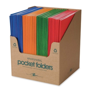 Roaring Spring Paper Products 50201 Two Pocket Folders, 11-3/4"x9-1/2", 100/CT, Fashion Asst. by Roaring Spring