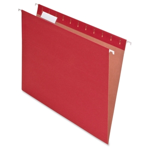 Tops Products 74511 Recycled Hanging Folder, 1/5 Tab Cut, Letter Size, Red by Pendaflex