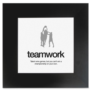 Aurora Products and General Box Co MPTEAMWORK Motivational Poster, Teamwork, 20"x20", Black by Aurora