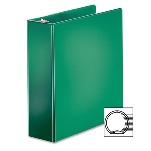 Tops Products 72743 Round Ring Binder, w/ 2 Pockets, 3" Capacity, Green by Cardinal