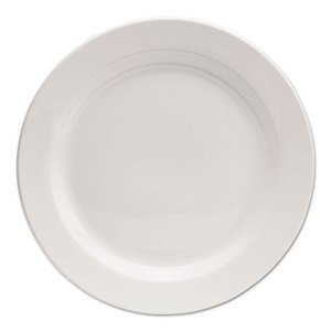 Office Settings Inc CTR2 Chef's Table Fine Porcelain Round Dinnerware, Salad Plate, 8" dia, White, 8/Box by OFFICE SETTINGS