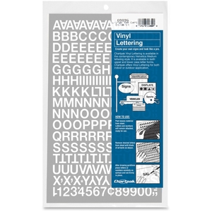 Chartpak, Inc 01016 Vinyl Numbers/Letters, 1/2", White by Chartpak