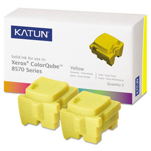 Katun Corporation 39399 KAT39399 ColorQube 8570 Compatible, 108R00928 Solid Ink, 4400 Yld, 2/Box, Yellow by KATUN CORPORATION