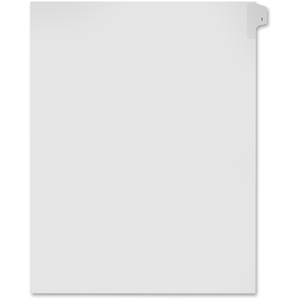 Redi-Tag Corporation 91001 Index Dividers,Number 1,Side Tab,1/25 Cut,Letter,25/PK,WE by Kleer-Fax