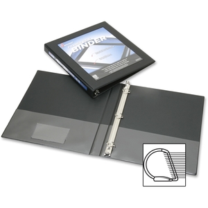 National Industries For the Blind 7510014621384 View Binder, D-Ring, 1/2", Black by SKILCRAFT