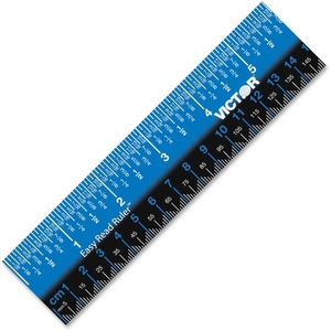 Victor Technology, LLC EZ12PBL Ruler,Convers,Plastic,12" by Victor