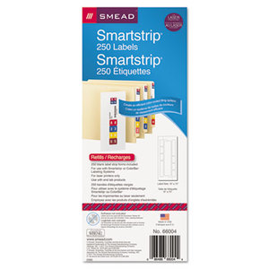 SMEAD MANUFACTURING COMPANY 66004 SmartStrip Refill Label Kit, 250 Label Forms/Pack, Laser, 250/Pack by SMEAD MANUFACTURING CO.