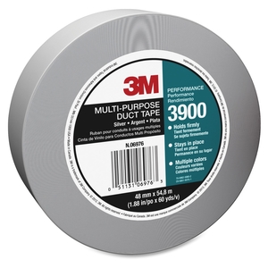 3M 3900CT Multi-Purpose Duct Tape, 2"X60 Yards, Silver by 3M