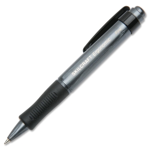 National Industries For the Blind 7520-01-424-4856 Ballpoint Pen, Biobased, Retractable, Fine Point, Black Ink by SKILCRAFT