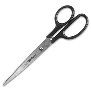 ACME UNITED CORPORATION 10571 Stainless Steel Straight Shears, 7"L, RH/LH, Black by Westcott