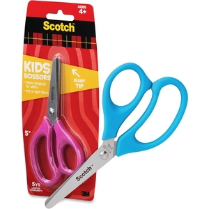 3M 1441B Kid Scissors, 5" Length, Blunt, Assorted by Scotch