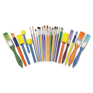 Starter Brush Set, 25 Brushes, Assorted by ChenilleKraft