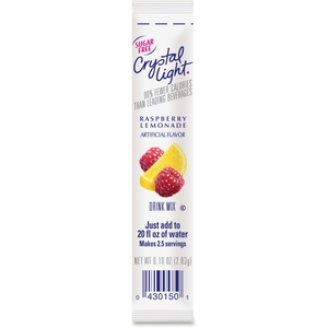 Office Snax 00015 Crystal Light Sticks, .16oz., 30/BX, Rasberry lemonade by Crystal Light