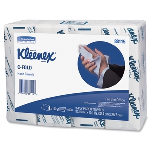 Kimberly-Clark Corporation 88115CT C-Fold Towels,10-1/10"x13-1/4",150 Shts/Bundle,4PK/CT,WE by Kleenex