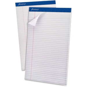 Tops Products 20330 Perforated Pad, Legal Rule, 50 Sheets/Pad, 8-1/2"x14",WE by Ampad