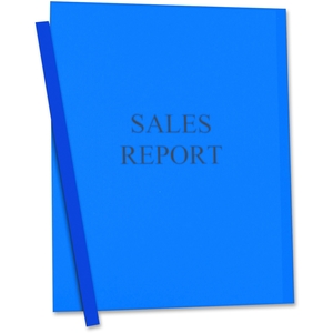 C-Line Products, Inc 32555 Report Covers, w/ Binding Bars, 50/BX, Blue Vinyl by C-Line