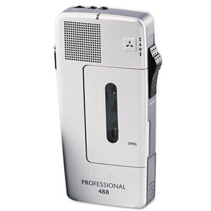 INGRAM MICRO LFH048800B Pocket Memo 488 Slide Switch Mini Cassette Dictation Recorder by PHILIPS SPEECH PROCESSING