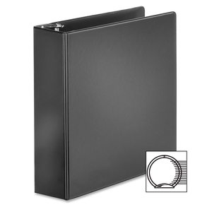 Tops Products 72741 Round Ring Binder, w/ 2 Pockets, 3" Capacity, Black by Cardinal