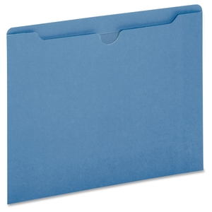 Tops Products B3010DTBLU Top Tab File Jackets, 11pt, Flat, 50Shts, Ltr, 100/BX, BE by Globe-Weis