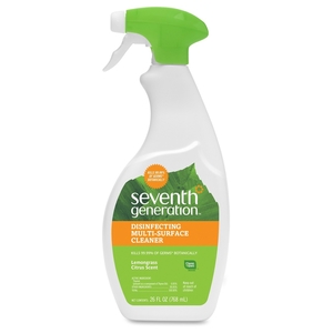 Seventh Generation, Inc 22810CT Disinfecting Surface Cleaner,26oz. Spray, 8/CT, Lemongrass by Seventh Generation