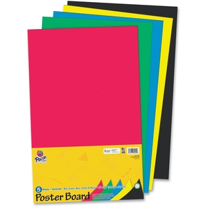 Posterboard, Rec, 14"x22", 5Shts/PK, Assorted by Pacon