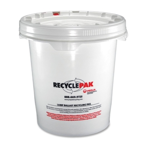 Recycle Kit, 5Gal., Ballast Disposal, White/Red by RecyclePak